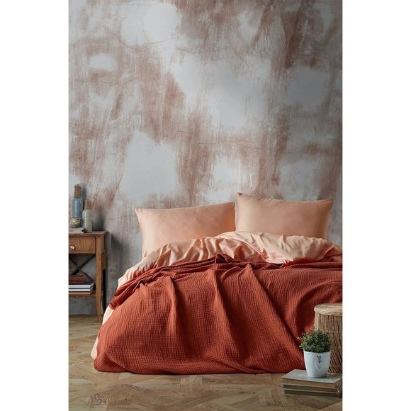 4-Layer Muslin Quilt - 100% Cotton Double Bed Cover - Picture 2 of 3